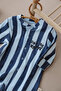 Choose Happy Blue Striped Jumpsuit - 6