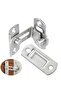 3 Inch Right Angle Door Latch 90 Degree Buckle Hasp Sliding Lock Door Safety Barrel Bolt Hardware... - 8