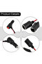 Car Cigarette Lighter 12V 24V Splitter Adapter W/ On Off Switch 1 Male To 2 Female Sockets Y Spli... - 3