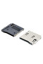 10PCS SMD Self Elastic TF Card Holder Reader Card Holder Push Type 9pin Double Pressure External ... - 4
