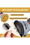 120 Grit 50 Pieces of 5-Inch 8-Hole Gold Adhesive-Backed Sanding Discs, Dust-Proof and Anti-Clogging - 3