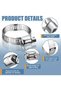 60pcs 8-38mm Adjustable Stainless Steel Screw Band Hose Clamps Car Fuel Hose Clamps Pipe Clamp Wo... - 3
