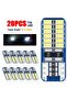 10PCS White 10/20PC T10 W5W LED Canbus 3014 24SMD No Error 194 168 T10 LED Car Interior Instrument L - 7