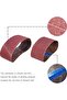 80 Grit 3Pcs 3"×18" Aluminum Oxide Sanding Belts 457×75mm Sandpaper (40/60/80/100/120/150/180/240/32 - 5