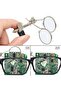20x 10X Double Lenses Magnifying Glass Stainless Steel Clip Magnifier Rotatable MINI Magnifier Diame