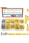 176pcs Kit 176pcs M3 Motherboard Standoffs&Screws&Nuts Kit, Hex Male-Female Brass Spacer Standoffs,