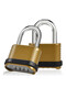 Gold Combination Lock | 4-Digit Heavy Duty Combo Lock - 26.5mm Outdoor Waterproof Combination Padloc