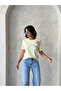 Floral Detailed T-Shirt - Yellow |   D2922 - Yellow - 2