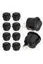 20Pcs Snap-in ON-Off 2 Pin Round Snap Rocker Boat Switch Black AC 250V 3A 125V 6A KCD11 for House... - 7