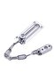1pc Security Door Chain Home Office Lock Guard Latch Stainless Steel Silver Sliding Fastener For ... - 7