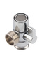 1/2" G1/2 Brass Bathroom Kitchen Basin Sink Faucet Splitter Diverter Valve To Hose Adapter M24 Outer - 3