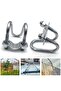 M8x25x25mm 1Pcs U Bolt 20 25 32 40 50 M8 Galvanized Double U-Cross Tube Pipe Clamp Screw Steel Conne