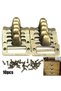 10 PCS Cabinet Drawer Label Pulls Antique Style Brass Tag File Name Card Holder Frame For Jewelry... - 8
