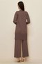 Stone Printed Tricot Suit with Pants 45863 - 4