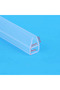 8mm 3M U Transparent 3M 5M 10M Draught Excluder Silicone Sealing Strip Sliding Sash Glass Shower Doo - 4