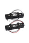 FLEOR Set of Open Style Alnico 5 Bass Pickups JB Neck Bridge Pickups Black for Bass 4 Strings - 3