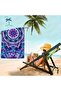 800x1600mm Mandala Beach Towel Sand Resistant - Super Absorbent Microfiber Quick Dry Towel - Colorfu - 3