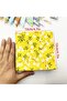 M 100 Pcs - 12x12 cm New Style Toothed Grid Pure Cotton Printed Twill Fabric Set, Sewing and DIY Cr. - 2
