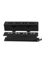 FLEOR Set of Open Style Alnico 5 Bass Pickups JB Neck Bridge Pickups Black for Bass 4 Strings - 4