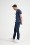 Indigo Men's Crew Neck T-Shirt Premium Cotton High Quality Regular Fit - 4