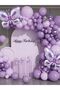 As Picture 126PCS 126 PCS Purple Butterfly Latex Balloons for Wedding, Birthday, Valentine's Day & P - 7
