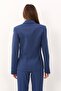 Garnili Single Button Classic Women's Jacket-Indigo - 1186100 - 3