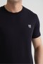 Navy Blue Flexible Cotton Standard Fit Men's T-Shirt with Minimal Logo - 7