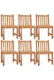 7 Piece Garden Dining Set Solid Wood Teak - 2