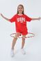 U.S.Polo Assn Us2524-G Red Girl's Shorts Set - 2