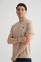 Stone Flexible Cotton Standard Fit Men's T-Shirt with Minimal Logo - 5