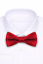 Red Adjustable Satin Kids and Baby Bow Tie - 4