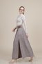 Women's Winter Pink Royal Plaid Slit Skirt Plaid Premium Maxi Skirt Stylish Daily Casual 6831 - 5