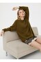 Women's Crew Neck Lace Detailed Knitwear Tunic - 3