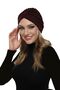 Cross W Ribbed Bandage Brown Instant Turban Hijab Pool Cap Suitable for Medical Use - 7