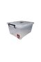 Clear Plastic Storage Box 35L with Wheels, Durable Household Organizer for Easy Storage - 2