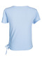 Women Periwinkle Blue Solid Rib Knit Wrap Top - 5