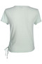 Women Green Solid Rib Knit Wrap Top - 7