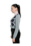 Women Grey Full Sleeve Argyle Checks Cardigan - 2