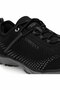 Men's Black Sports Shoes - Casual Walking and Running Shoes with Gray Soles - 6