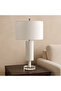 27" CERAMIC TABLE LAMP, WHITE - 3