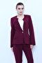Zero Collar Single Button Sports Women's Jacket - Plum - 1190100 - 4