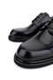 Men's Genuine Leather Black Opening Classic Shoes - 3
