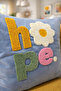 Punch Embroidered Throw Pillow Cover - 43*43 cm - Hope - Pnk001 - 2