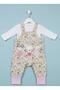 Baby Girl Rabbit Holiday Salopet Badi Set 23389 - 2