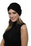 Cross Pleated Lined Black Ready-To-Wear Turban Hijab Pool Cap Suitable for Medical Use - 4