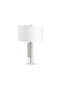 27" CERAMIC TABLE LAMP, WHITE - 2