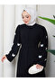 Women's Abaya with Butterfly Embroidered Sleeves - 3