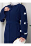 Sleeve Embellished Abaya Modest Wear Women's Ferace Dress - 5