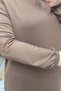 Women's Clothing Plus Size Slit Sleeves Elasticated Sports Solid Color Tunic - 2