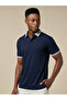 The Stillwater Polo Dark Blue Lyocell Blend Polo Comfort Fit - 4